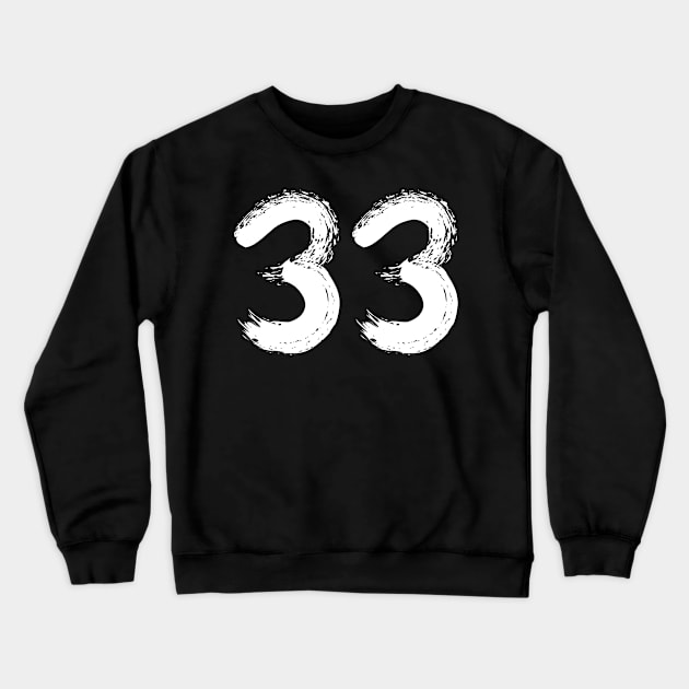 Number 33 Crewneck Sweatshirt by Erena Samohai